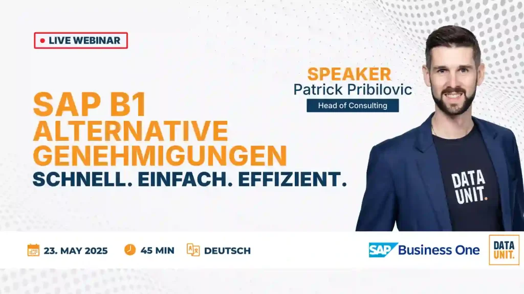 SAP B1 Alternative Genehmigungen